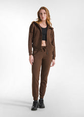 JOGGER MIT HOSENBÜNDCHEN - BRAUN - COFFEE BROWN | DEHA