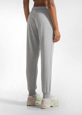 PANTALONE JOGGER CON POLSINO GRIGIO - GREY MELANGE | DEHA