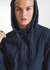 FULL ZIP COMFORT HOODIE - BLUE - NIGHT BLUE | DEHA