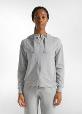 KOMFORT KAPUZENSWEATSHIRT MIT REISSVERSCHLUSS - GR - GREY MELANGE | DEHA