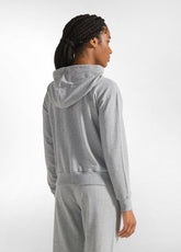 FULL ZIP COMFORT HOODIE - GREY - GREY MELANGE | DEHA