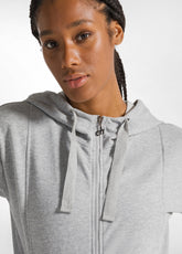 FULL ZIP COMFORT HOODIE - GREY - GREY MELANGE | DEHA