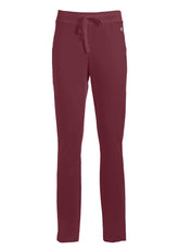 PANTALONE CORE IN FELPA ROSSO - PLUM RED | DEHA