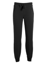 PANTALONE JOGGER CON POLSINO NERO - BLACK | DEHA