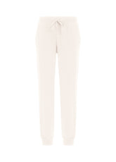 PANTALONE JOGGER CON POLSINO BIANCO - | DEHA