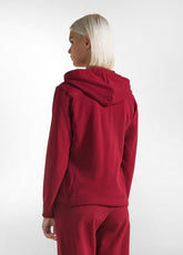 CORE FULL ZIP SLIM HOODIE - RED - CORDOVAN RED | DEHA