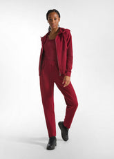 PANTALONE IN FELPA CORE GAMBA DRITTA ROSSO - CORDOVAN RED | DEHA