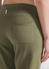 PANTALONE IN FELPA CORE GAMBA DRITTA VERDE - OLIVE GREEN | DEHA