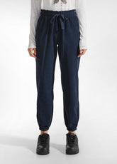 PANTALONE JOGGER IN VELLUTO LEGGERO BLU - NIGHT BLUE | DEHA