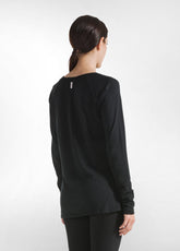 GRAPHIC LONG SLEEVE T-SHIRT - BLACK - BLACK | DEHA