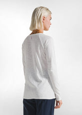 GRAPHIC LONG SLEEVE T-SHIRT - WHITE - MILK WHITE | DEHA