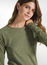 FLAMME' LONG SLEEVE T-SHIRT - GREEN - Warm and Cozy | DEHA