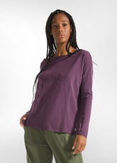 FLAMME' COMFY T-SHIRT - PURPLE - Tops & T-Shirts | DEHA