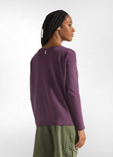 FLAMME' COMFY T-SHIRT - PURPLE - PLUM VIOLET | DEHA