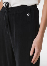 CHENILLE LOUNGE PANTS, BLACK - BLACK | DEHA