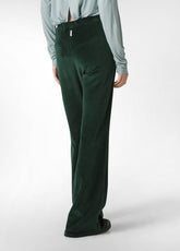 CHENILLE LOUNGE PANTS, GREEN - FOREST GREEN | DEHA