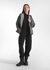 PANTALONE CARGO IN GABARDINE NERO - BLACK | DEHA