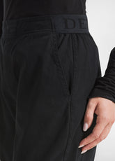 PANTALONE CARGO IN GABARDINE NERO - BLACK | DEHA