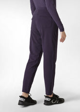 PANTALONE SLIM FIT IN FELPA VIOLA - AUBERGINE VIOLET | DEHA