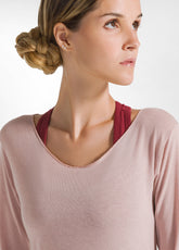 SHIRT AUS KASCHMIRGEMISCH - PINK - MISTY ROSE | DEHA