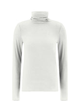 MAGLIETTA COLLO ALTO MISTO CASHMERE BIANCO - MILK WHITE | DEHA