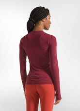 MAGLIETTA SERAFINO MISTO CASHMERE ROSSO - CORDOVAN RED | DEHA