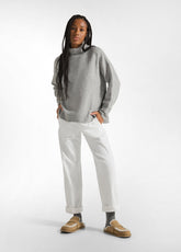 DRAWSTRING CORDUROY PANTS - WHITE - MILK WHITE | DEHA