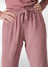 PANTALONE IN VELLUTO DI CINIGLIA ROSA - DECO' ROSE | DEHA