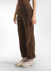 CORDUROY STRAIGHT PANTS - BROWN - COFFEE BROWN | DEHA