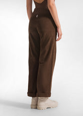 PANTALONE DRITTO IN VELLUTO MARRONE - COFFEE BROWN | DEHA