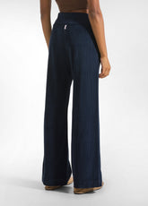 CORDUROY STRAIGHT PANTS - BLUE - NIGHT BLUE | DEHA