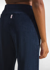 PANTALONE DRITTO IN VELLUTO BLU - NIGHT BLUE | DEHA