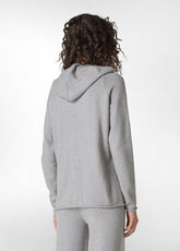 PULLOVER CON CAPPUCCIO GRIGIO - GREY MELANGE | DEHA