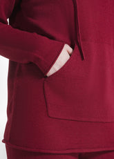 KAPUZENPULLOVER - ROT - CORDOVAN RED | DEHA