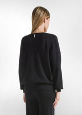 PULLOVER GIROCOLLO NERO - BLACK | DEHA