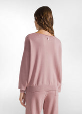 PULLOVER GIROCOLLO ROSA - MISTY ROSE | DEHA