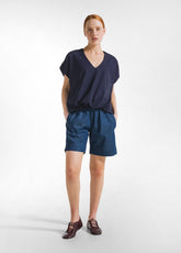 SHORTS IN DENIM LYOCELL BLU - Bermuda | DEHA