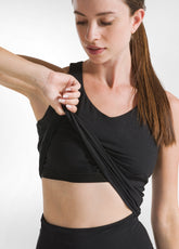 RECYCLED MICROFIBRE TANK TOP - BLACK - BLACK | DEHA