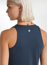 RECYCLED MICROFIBRE TANK TOP - BLUE - RESTART WITH YOGA | DEHA