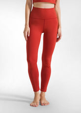 LEGGINGS IN MICROFIBRA RICICLATA ARANCIO - RUST ORANGE | DEHA