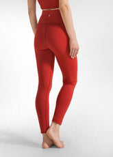 RECYCLED MICROFIBRE LEGGINGS - ORANGE - RUST ORANGE | DEHA