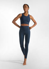 LEGGINGS IN MICROFIBRA RICICLATA BLU - NIGHT BLUE | DEHA