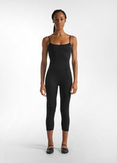 RECYCLED MICROFIBRE BODYSUIT - BLACK - BLACK | DEHA