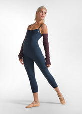 RECYCLED MICROFIBRE BODYSUIT - BLACK - NIGHT BLUE | DEHA