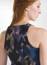 ALLOVER MICROFIBRE TANK TOP - BLUE - WATERCOLOR BLUE | DEHA