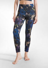 LEGGINGS STAMPA ALLOVER BLU - WATERCOLOR BLUE | DEHA