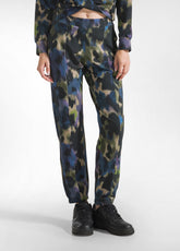 ALLOVER COTTON-MODAL JOGGER PANTS - BLUE - WATERCOLOR BLUE | DEHA