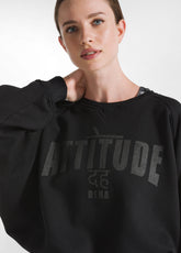 GRAPHIC HEAVY SWEATSHIRT - BLACK - BLACK | DEHA