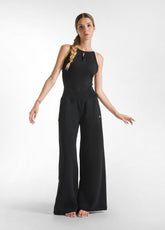 WIDE LEG HEAVY SWEATPANTS - BLACK - BLACK | DEHA