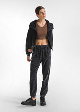 MARBLED CHENILLE JOGGER PANTS - BLACK - Tinto in Capo | DEHA